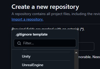 New repository with a .gitignore filter